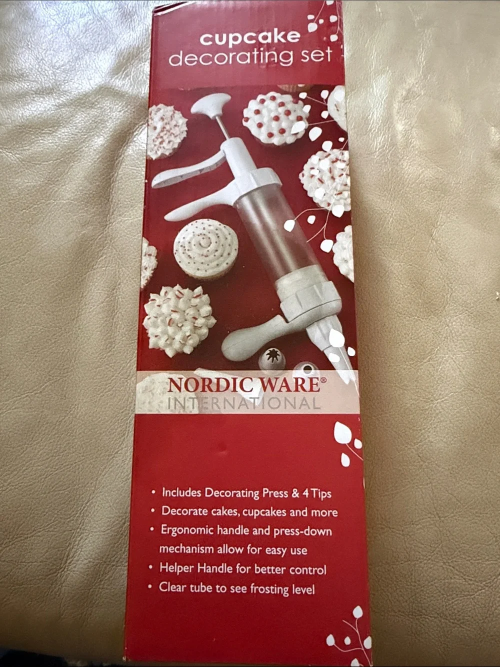 Nordic Ware Cupcake Decorating Set - Red & White